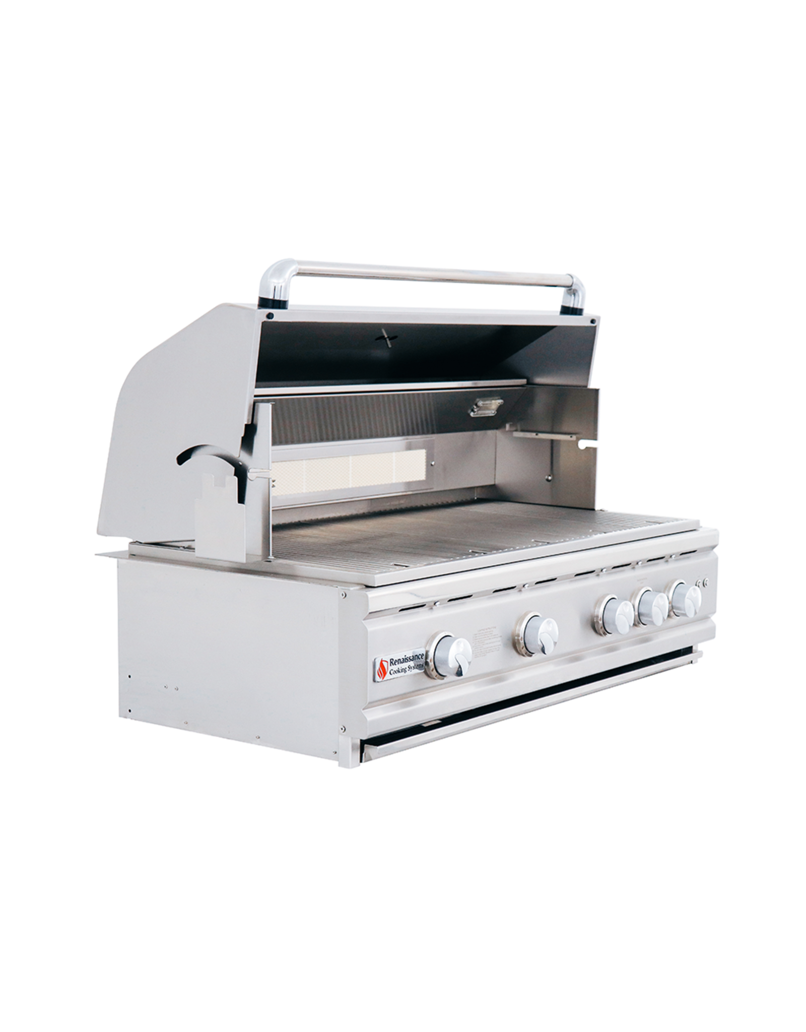 Renaissance Cooking Systems Renaissance 38" Cutlass Pro Grill W/ Rear Burner, Briquette Trays & Blue LEDs - RON38B