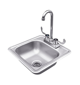 Renaissance Cooking Systems Renaissance Stainless Sink & Faucet (Was 107500) - 14 3/8" x 14 3/8" - RSNK1