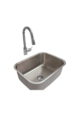 Renaissance Cooking Systems Renaissance Stainless Undermount Sink & Pull Down Faucet - 21" x 15 3/4" - RSNK2