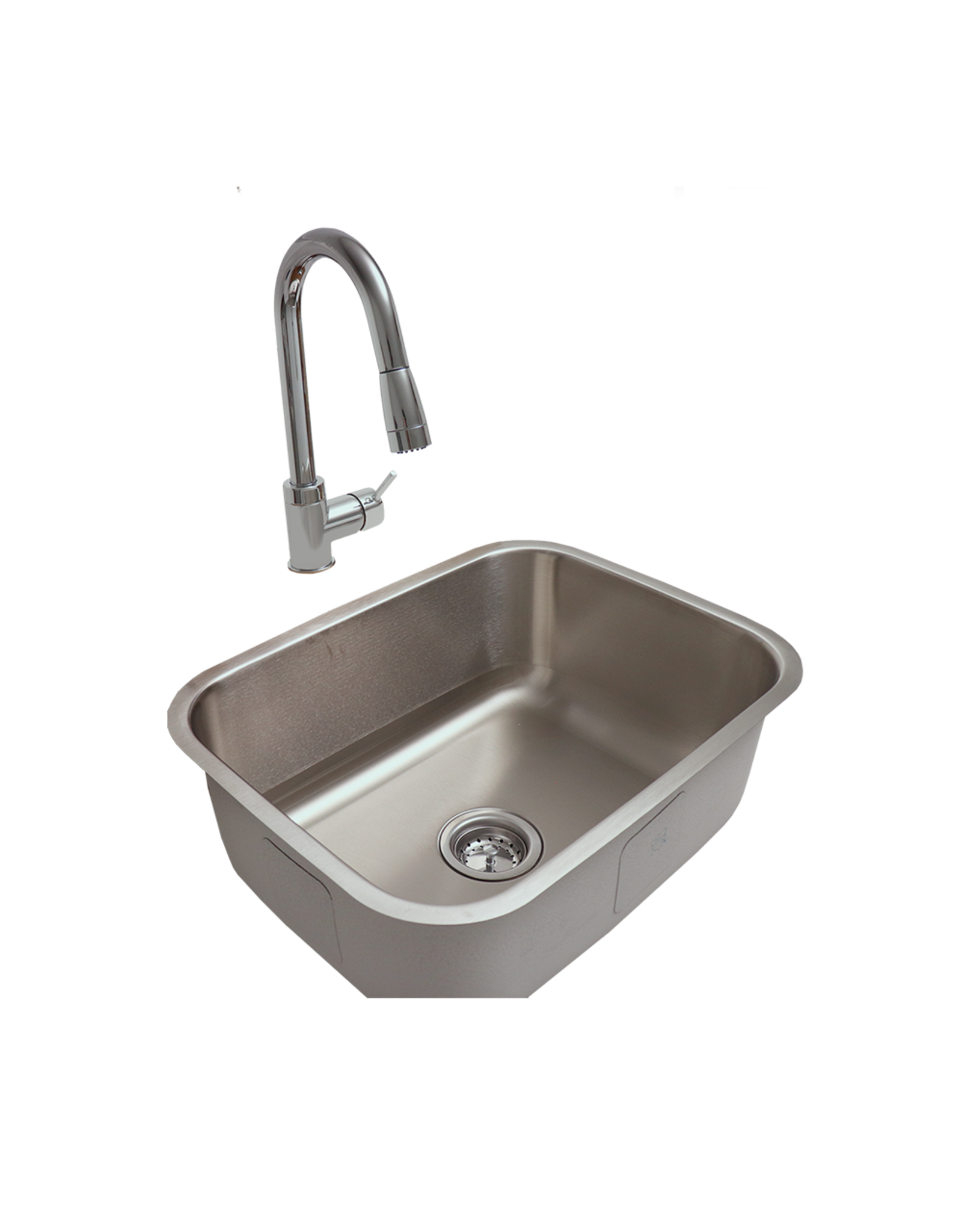 Renaissance Cooking Systems Renaissance Stainless Undermount Sink & Pull Down Faucet - 21" x 15 3/4" - RSNK2
