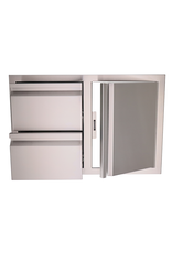 Renaissance Cooking Systems Renaissance Cooking Systems The Valiant Series Double Drawer w/ Door Combo - VDC1