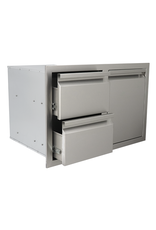 Renaissance Cooking Systems Renaissance Valiant Double Drawer & LP Bottle Storage - Fully Enclosed - VDCL1