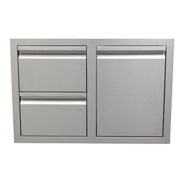 Renaissance Cooking Systems Renaissance Valiant Double Drawer & LP Bottle Storage - Fully Enclosed - VDCL1