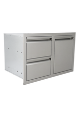 Renaissance Cooking Systems Renaissance Valiant Double Drawer & LP Bottle Storage - Fully Enclosed - VDCL1