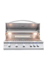 Renaissance Cooking Systems Renaissance 40" Premier Grill W/ Rear Burner & Blue LEDs - RJC40AL LP