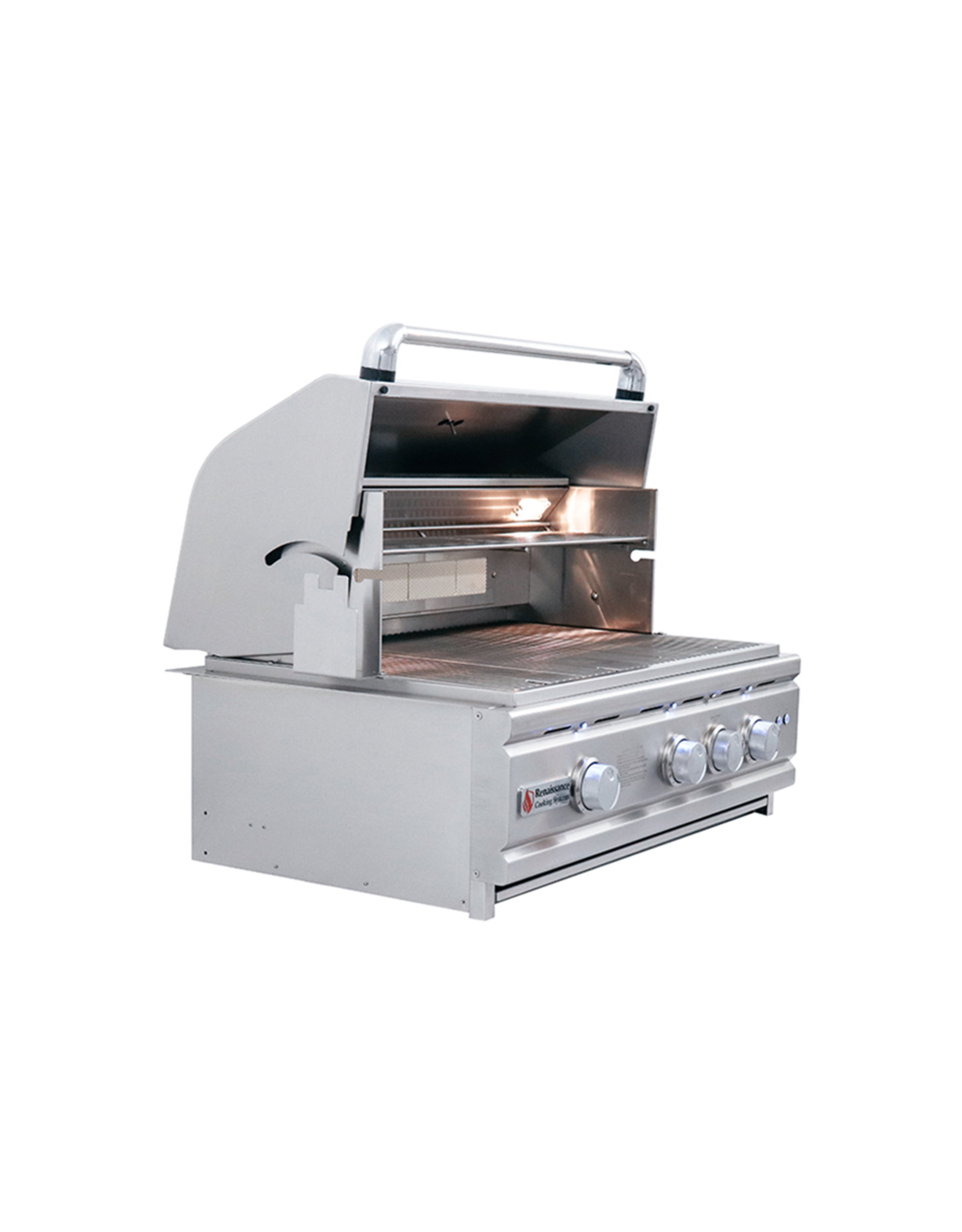 Renaissance Cooking Systems Renaissance 30" Cutlass Pro Grill W/ Rear Burner, Briquette Trays & Blue LEDs - RON30B LP
