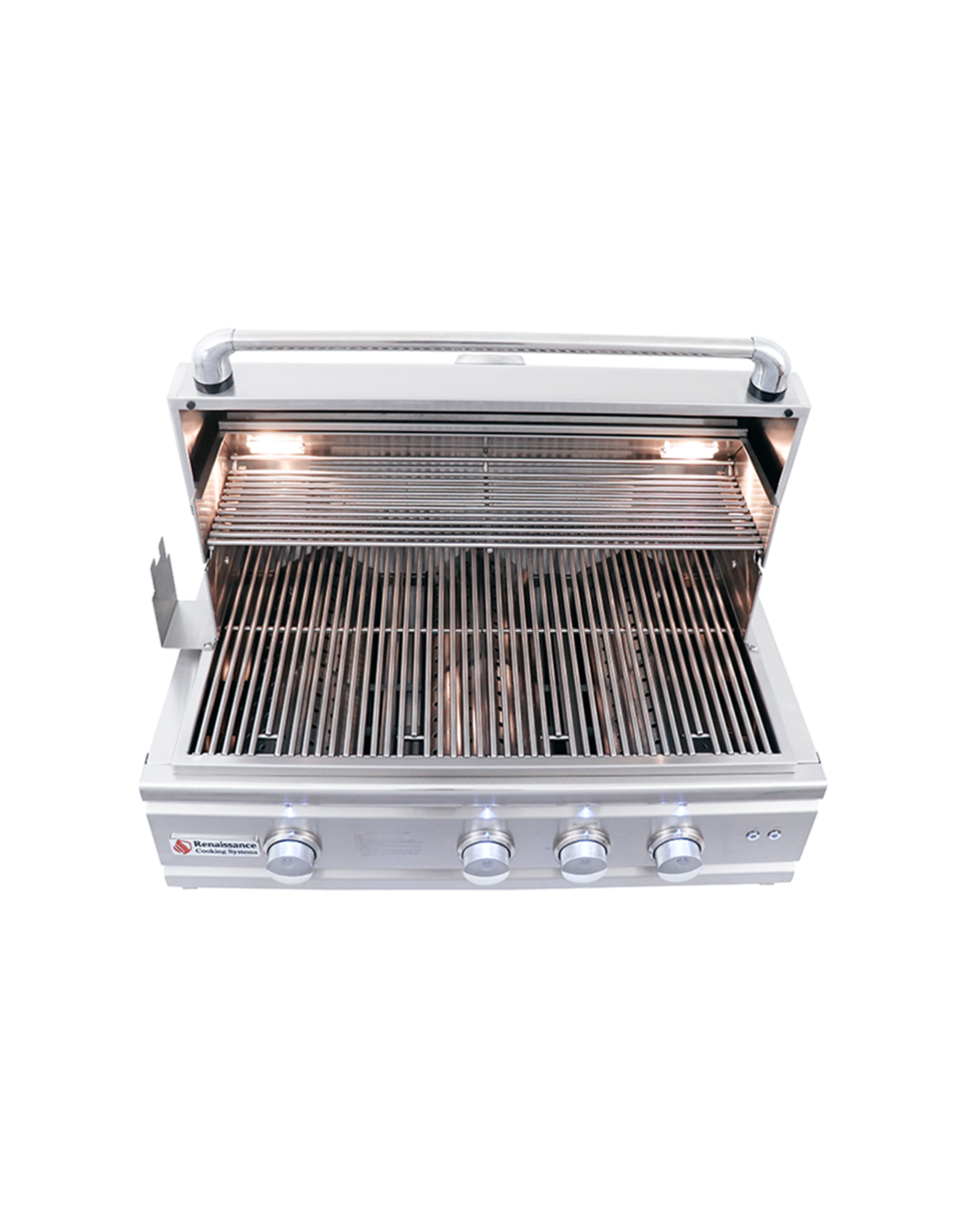 Renaissance Cooking Systems Renaissance 30" Cutlass Pro Grill W/ Rear Burner, Briquette Trays & Blue LEDs - RON30B LP