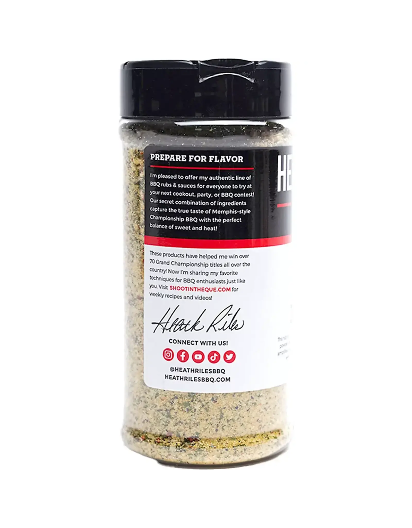 Heath Riles BBQ Heath Riles BBQ - Garlic Butter Rub Shaker, 16 oz.