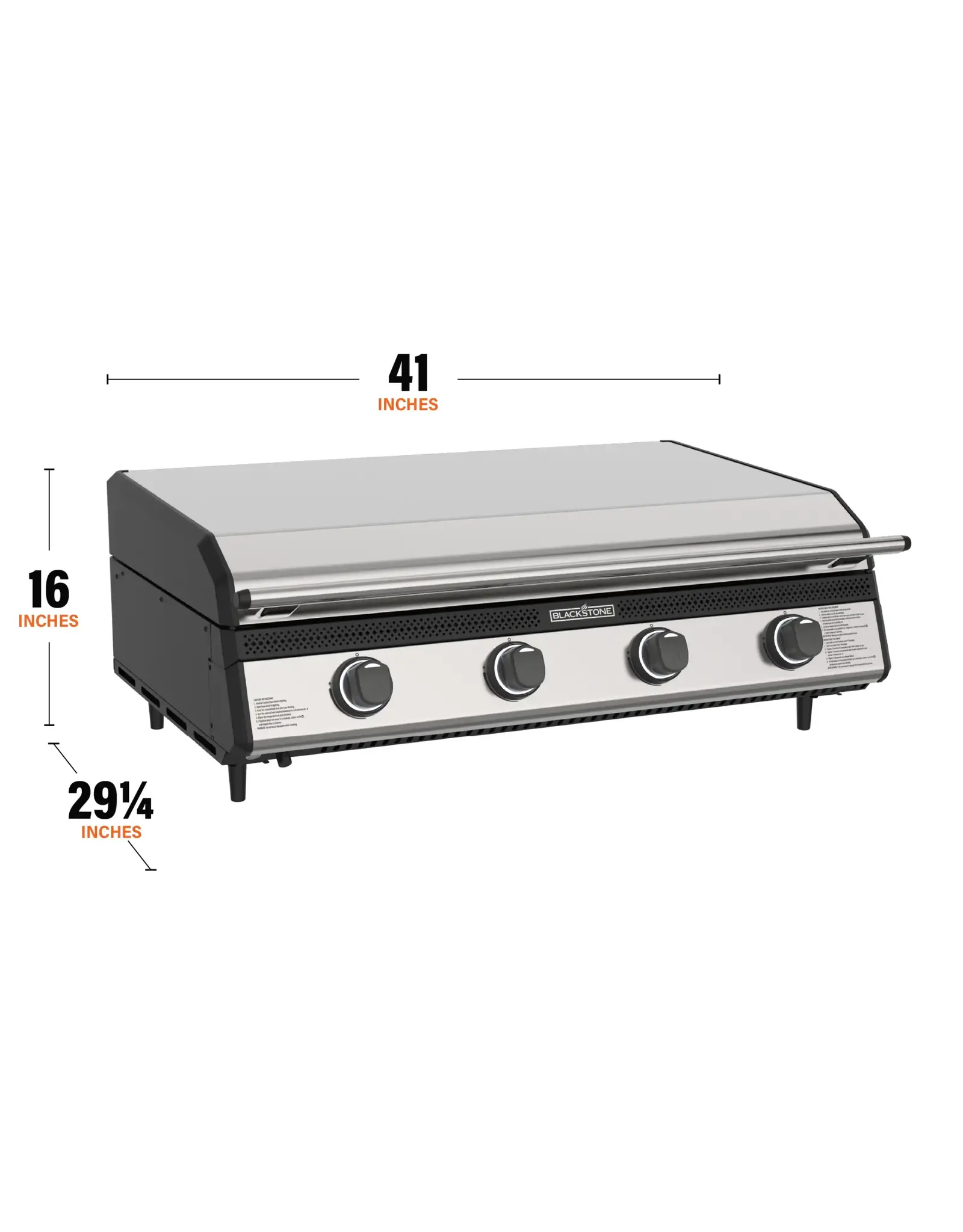 Blackstone Blackstone Stainless Steel 36-Inch Drop-in Griddle with Hood - Propane - 6038