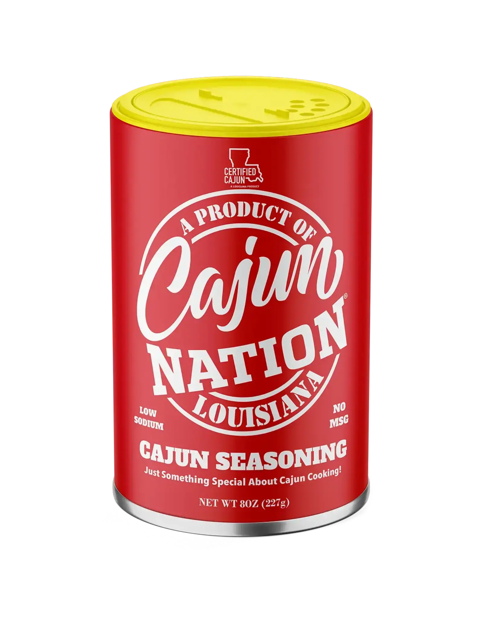 Cajun Nation Cajun Seasoning Low Sodium with No MSG and Gluten-Free 8 oz