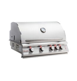 Blaze Outdoor Products Blaze LTE Marine Grade 32-Inch 4-Burner Built-In Gas Grill With Rear Infrared Burner & Grill Lights - Propane - BLZ-4LTE2MG-LP