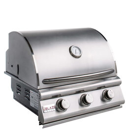 Blaze Outdoor Products Blaze LBM 25-Inch 3-Burner Built-In Natural Gas Grill - BLZ-3LBM-NG