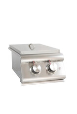 Blaze Outdoor Products Blaze Premium LTE Built-In Stainless Steel Double Side Burner With Lid - Natural Gas - BLZ-SB2LTE-NG