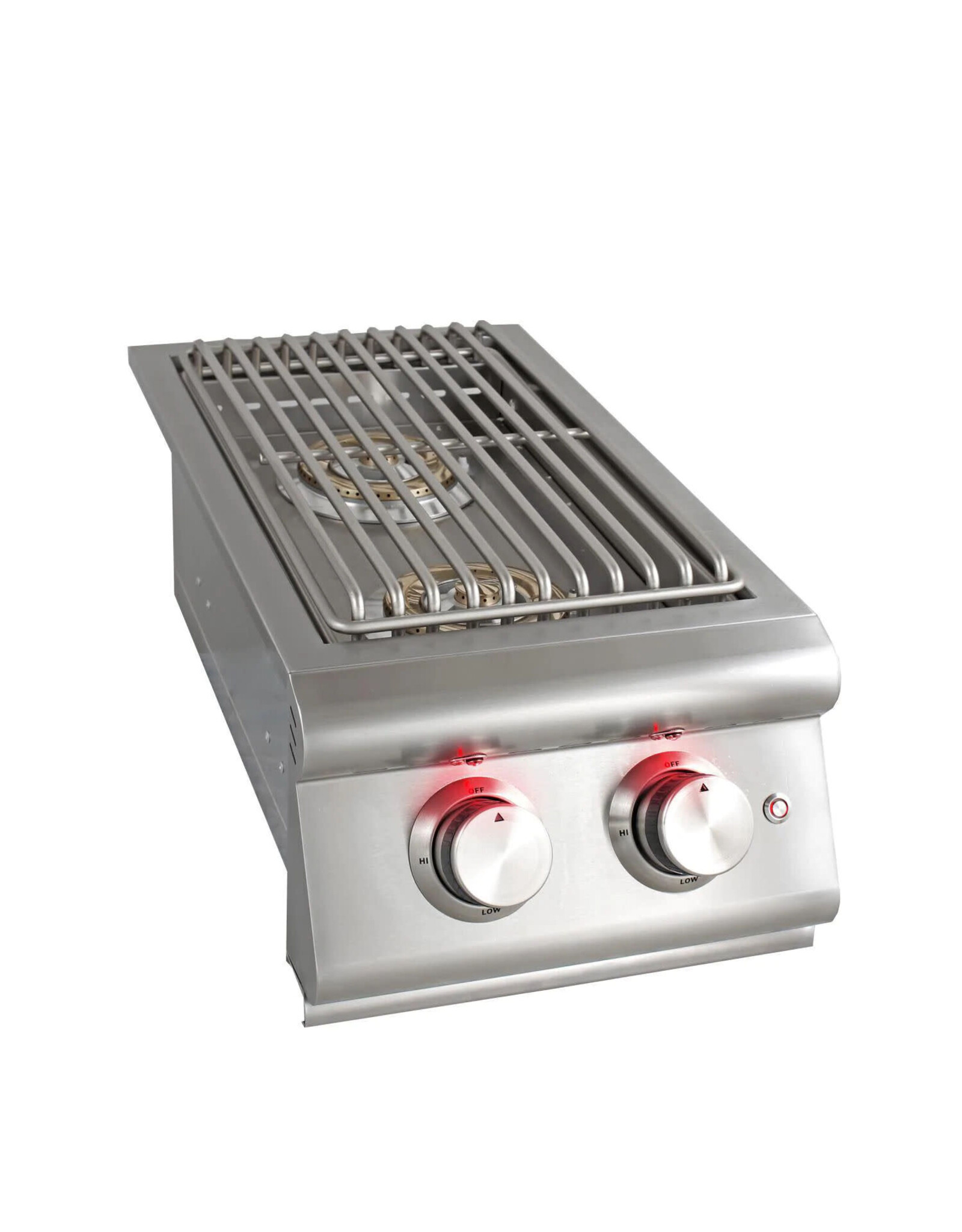 Blaze Outdoor Products Blaze Premium LTE Built-In Stainless Steel Double Side Burner With Lid - Natural Gas - BLZ-SB2LTE-NG