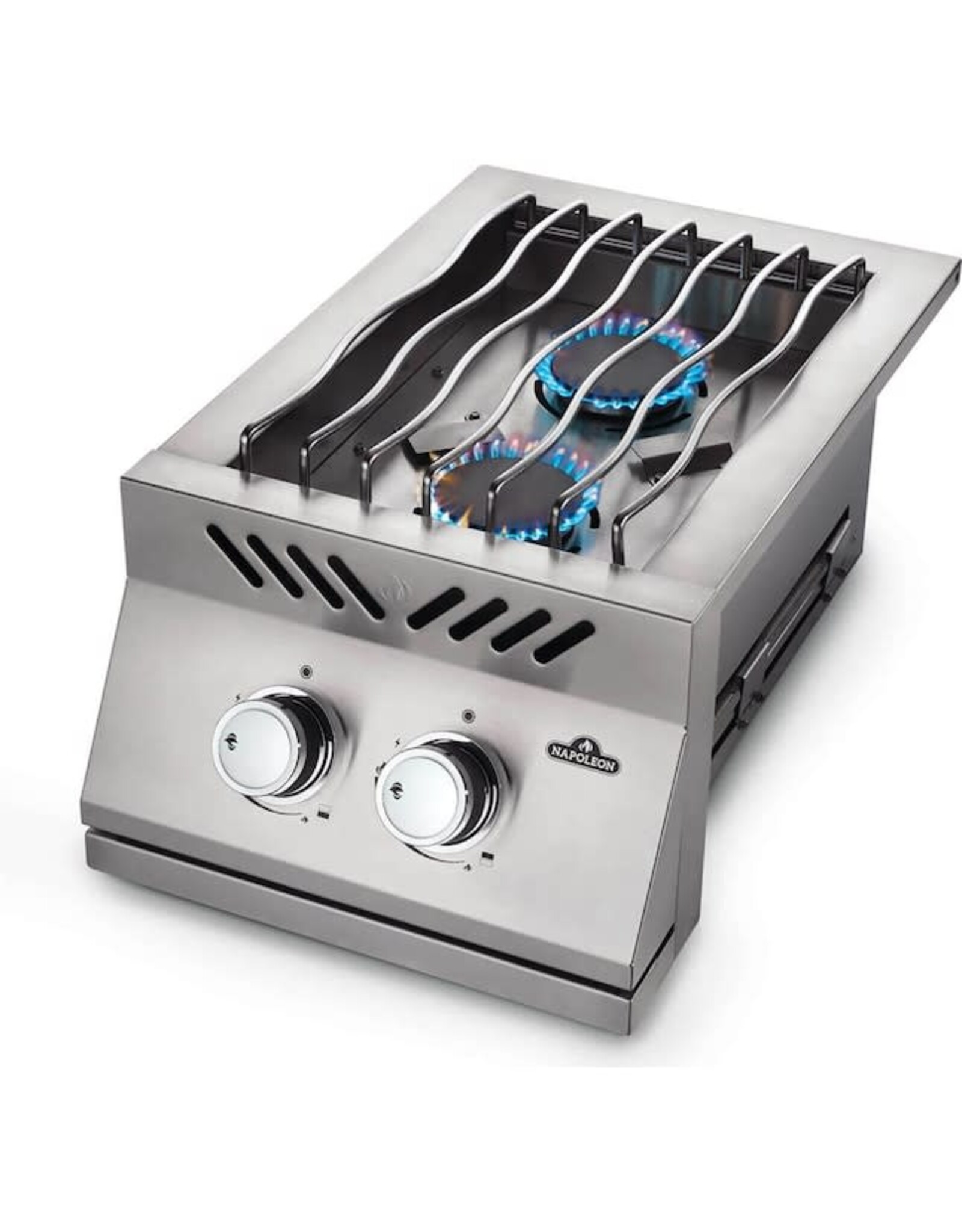 Napoleon Napoleon Built-in 500 Series Inline Dual Range Top Burner, Stainless Steel Cover - BI12RTNSS