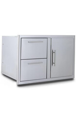 Blaze Outdoor Products Blaze 32-Inch Stainless Steel Access Door & Double Drawer Combo - BLZ-DDC-R-LTSC