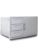 Blaze Outdoor Products Blaze 39-Inch Stainless Steel Access Door & Triple Drawer Combo - BLZ-DDC-R-39-LTSC