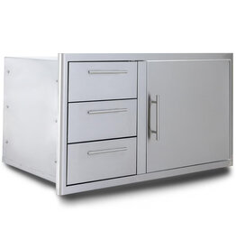 Blaze Outdoor Products Blaze 39-Inch Stainless Steel Access Door & Triple Drawer Combo - BLZ-DDC-R-39-LTSC