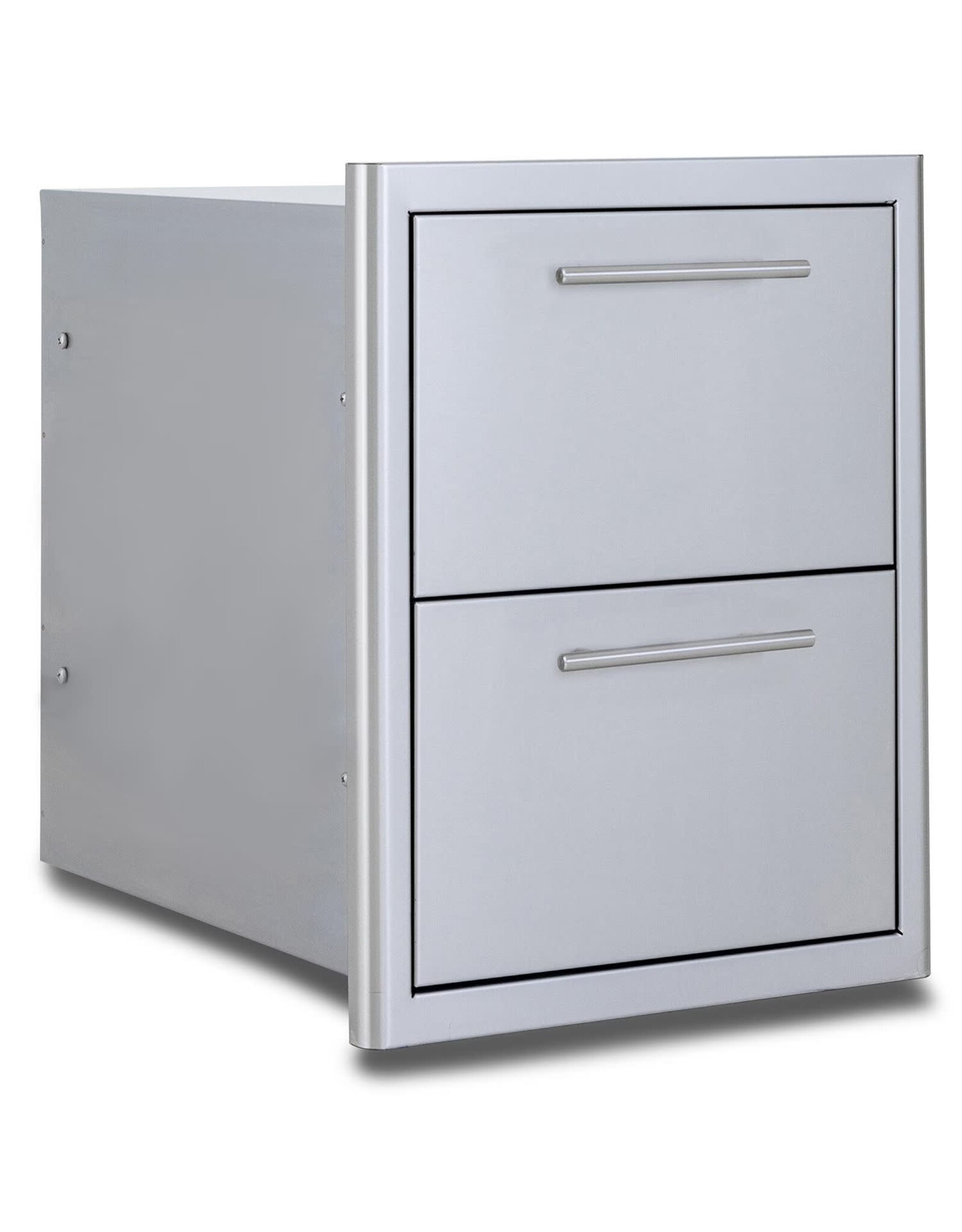 Blaze Outdoor Products Blaze 16-in Stainless Steel Easy Close Double Access Drawer w/ LED Lighting - BLZ-DRW2-R-LT