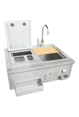 KoKoMo Grills KoKoMo 30” Cocktail Station with Sink - KO-30CKT-SNK