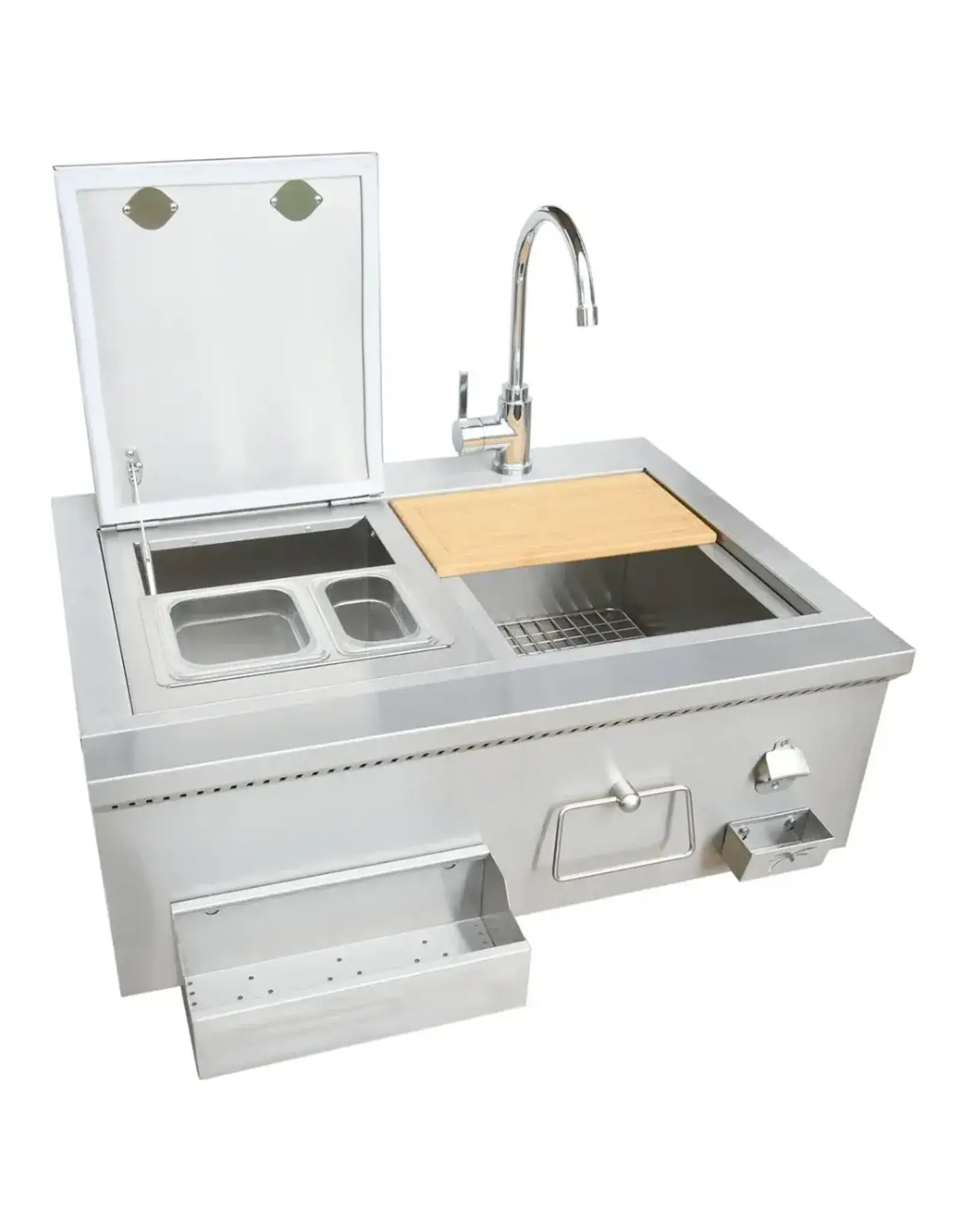 KoKoMo Grills KoKoMo 30” Cocktail Station with Sink - KO-30CKT-SNK