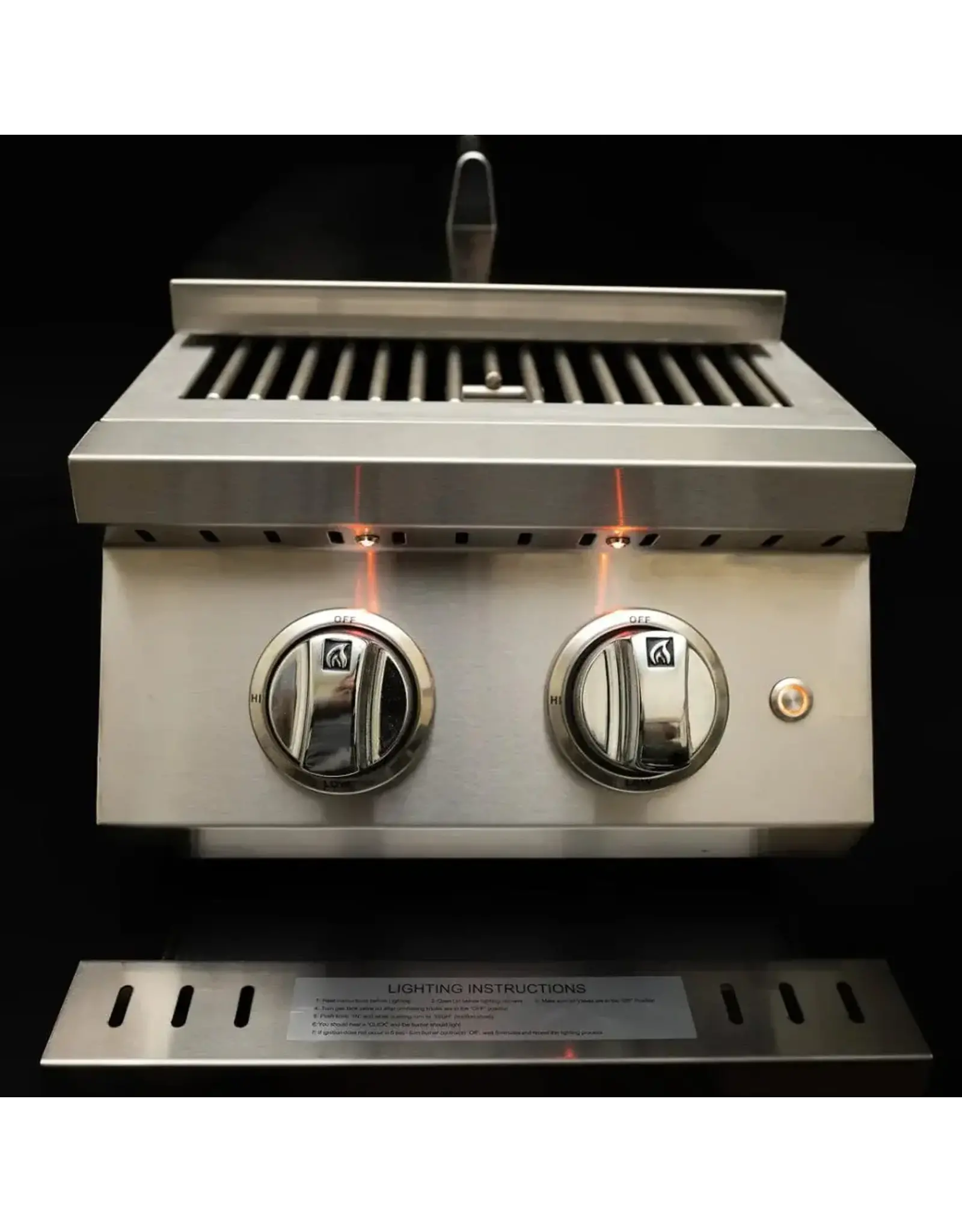 KoKoMo Grills KoKoMo Professional Built In Propane Double Side Burner - KO-BAK2BG-PRO-LP