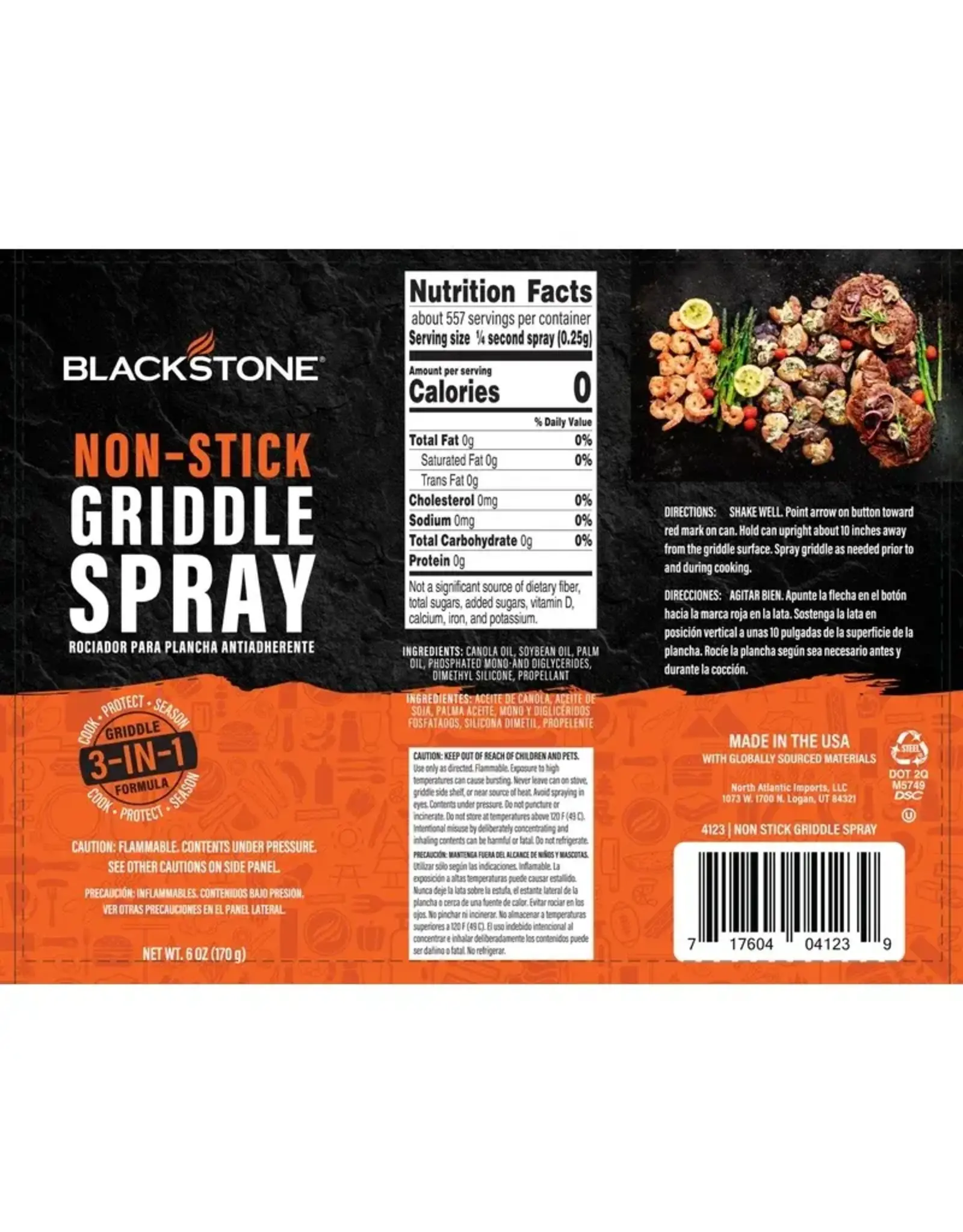 Blackstone Blackstone Non-Stick  Griddle Spray 3 in 1 - 4142