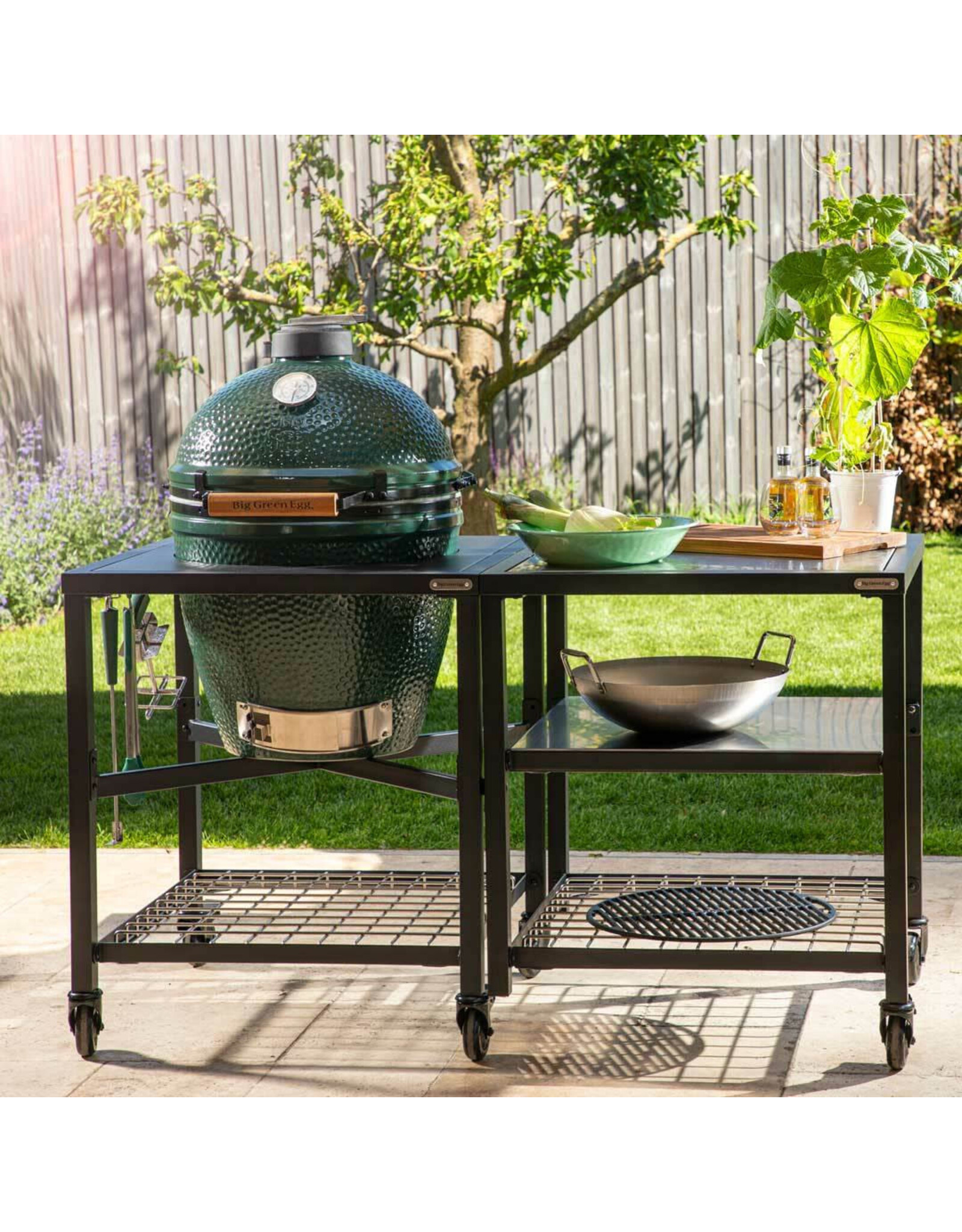 Big Green Egg Big Green Egg Large EGG Frame with stainless grid insert for Modular Nest System - 120212