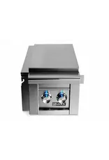 Lynx Lynx Cart Mounted Double Side Burner -fits all Grill sizes - LCB2-3-NG