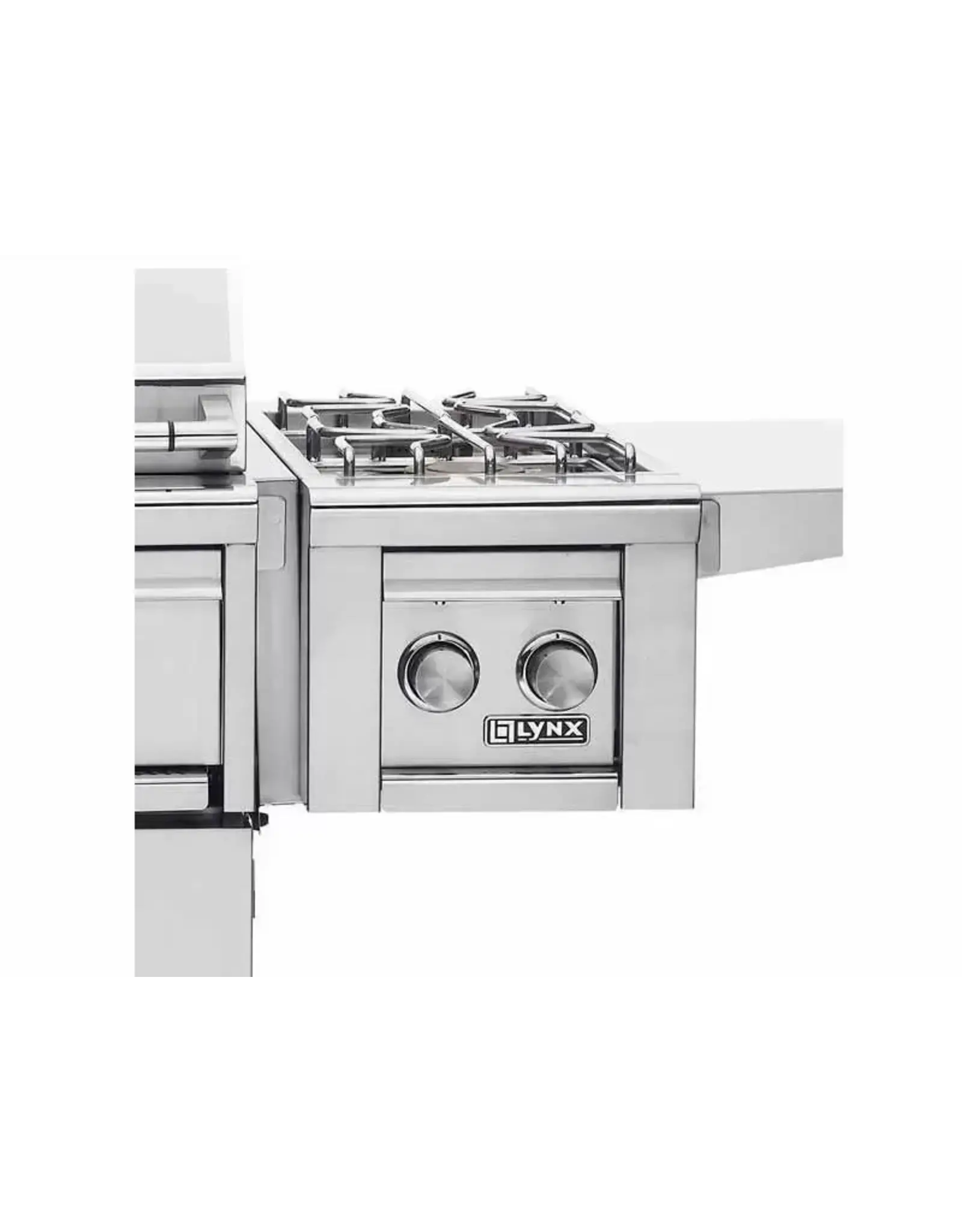 Lynx Lynx Cart Mounted Double Side Burner -fits all Grill sizes - LCB2-3-NG