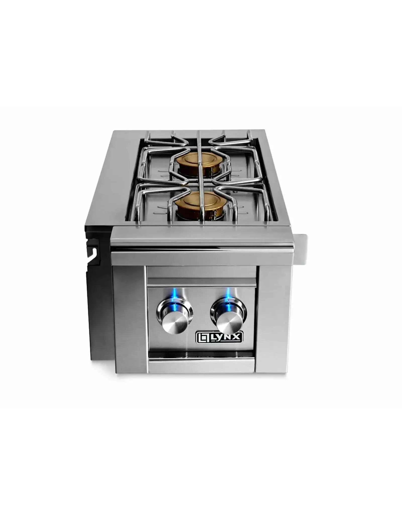 Lynx Lynx Cart Mounted Double Side Burner -fits all Grill sizes - LCB2-3-LP