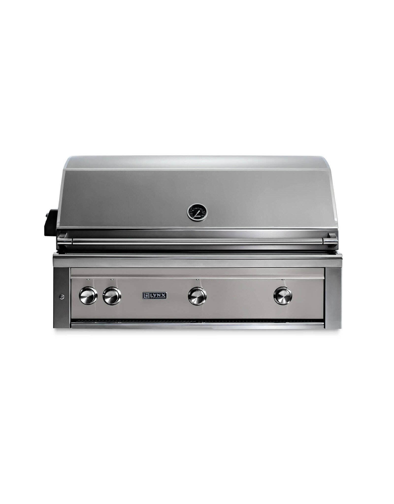 Lynx Lynx Professional 42 Inch Built-In Grill With Rotisserie - Limestone - L42R-3-LSLP