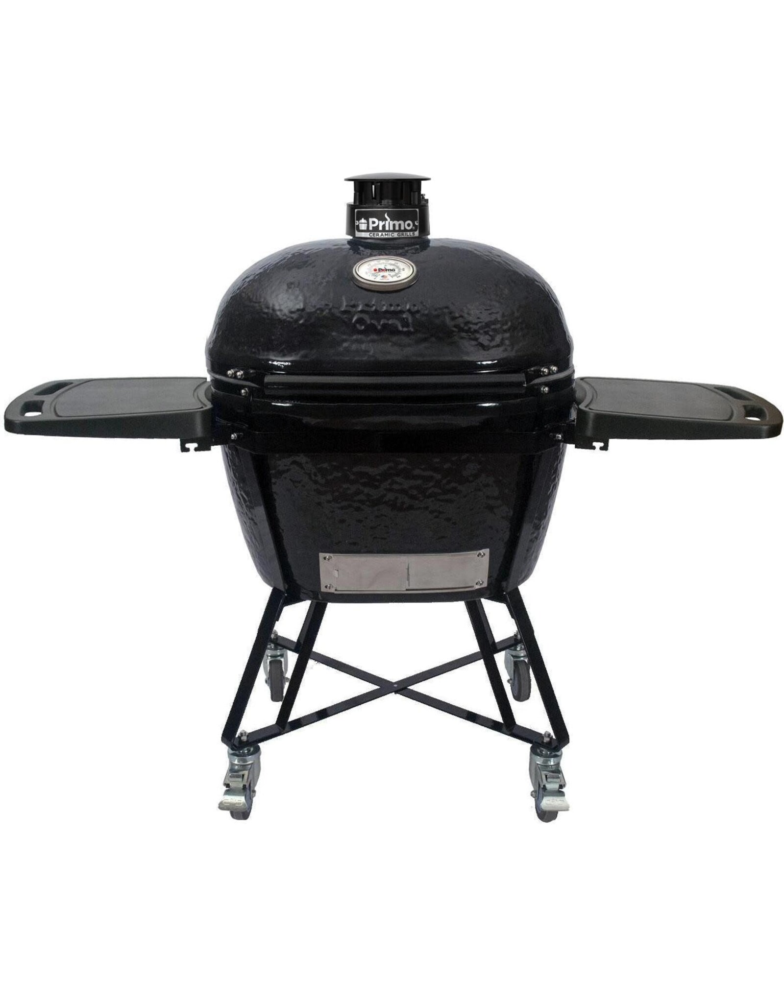 Primo Ceramic Grills Primo Oval XL 400 All-In-One (Heavy Duty Stand, Side Shelves, Ash Tool, & Grate Lifter) - PGCXLC
