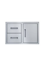 Broilmaster Single Door With Double Drawer, 34 inch. W x 22 inch - BSAW3422SD