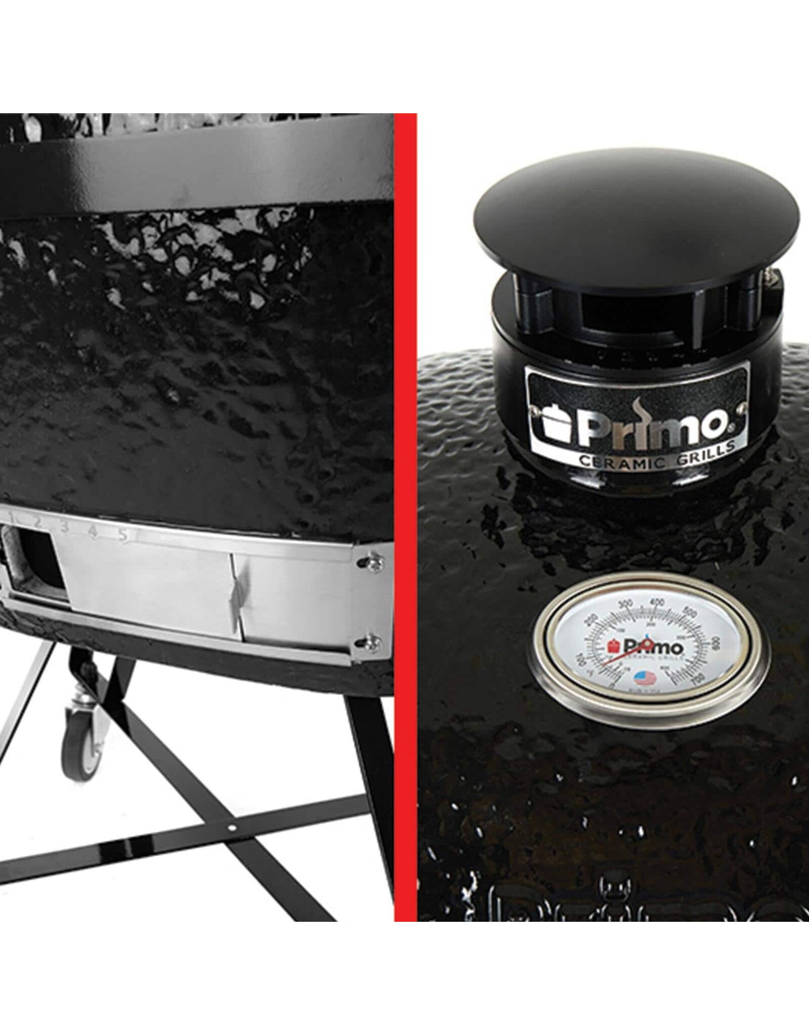 Primo Ceramic Grills Primo Precision Control Kit for Junior (Includes New Top Damper & Bottom Slide Control) - PGCJR