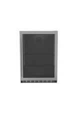 TrueFlame TrueFlame 24" 5.1c Outdoor Rated Fridge  w/Glass Door and Glass Shelves - TF-RFR-24G