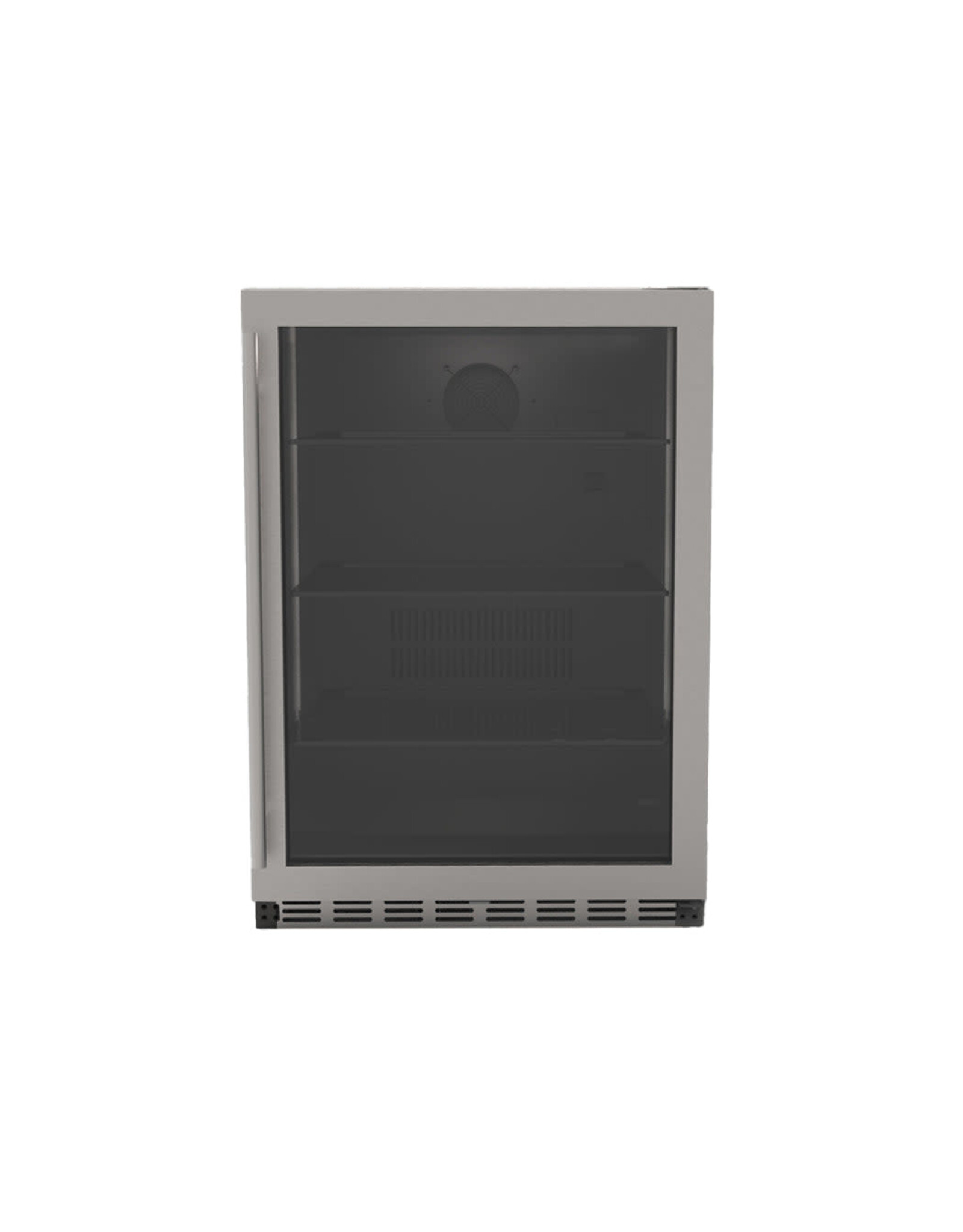 TrueFlame TrueFlame 24" 5.1c Outdoor Rated Fridge  w/Glass Door and Glass Shelves - TF-RFR-24G