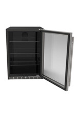 TrueFlame TrueFlame 24" 5.1c Outdoor Rated Fridge  w/Glass Door and Glass Shelves - TF-RFR-24G