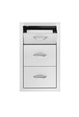 TrueFlame TrueFlame Masonry Frame - 17" Vertical 2-Drawer & Paper Towel Holder Combo  - TF-TDC-17M-A
