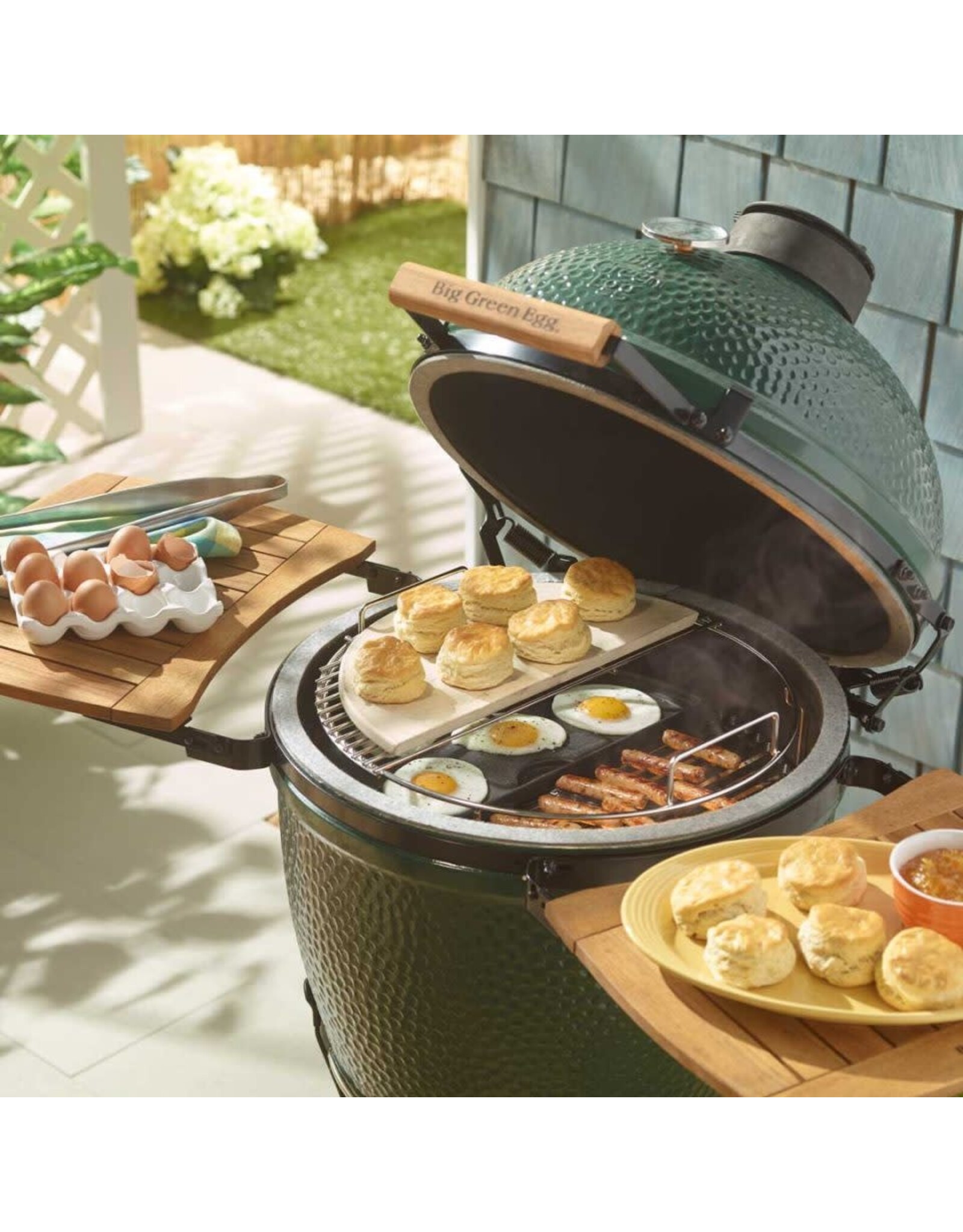 Big Green Egg Big Green Egg - Half Moon convEGGtor for Medium – 127273