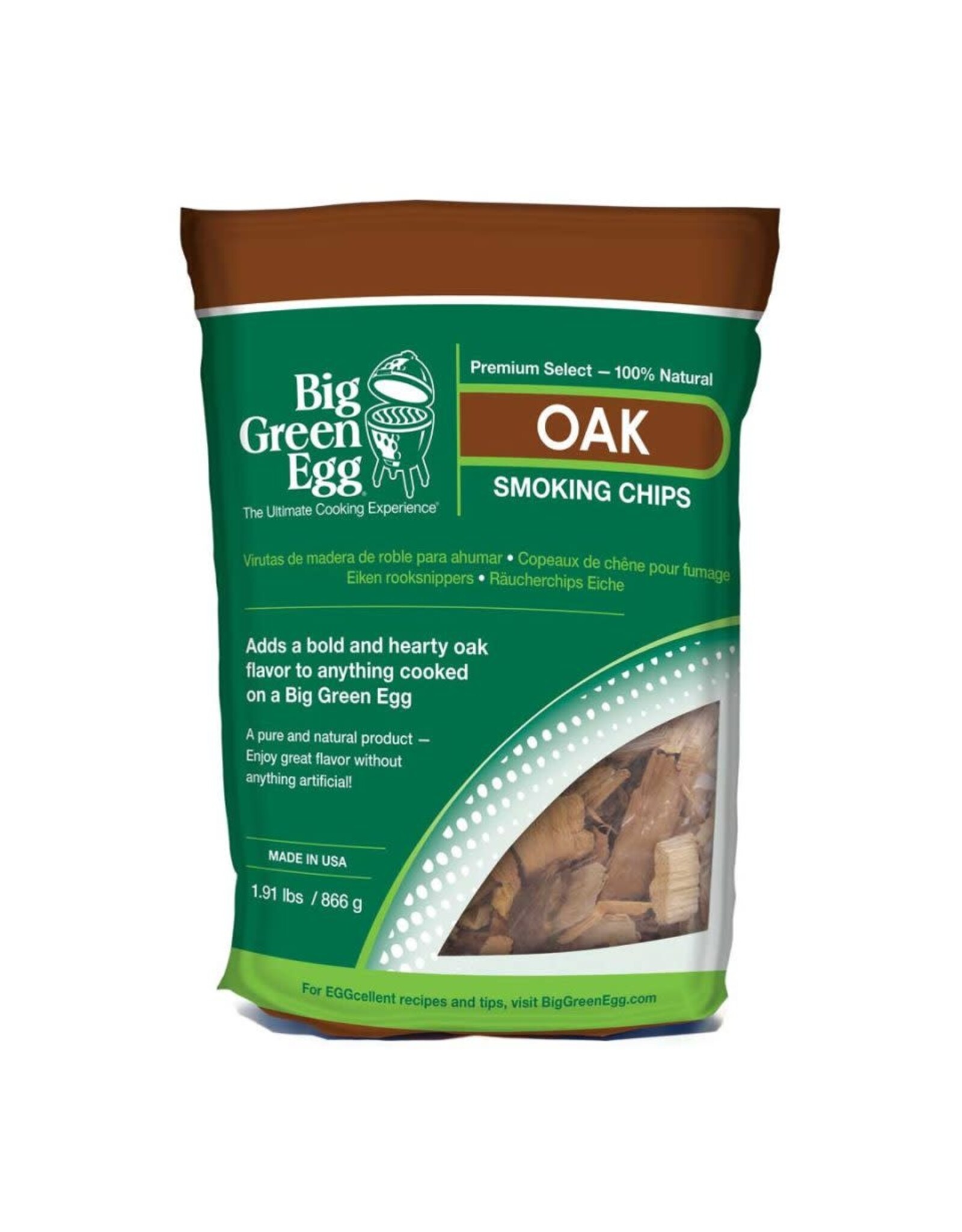 Big Green Egg Big Green Egg Premium Kiln Dried Oak Wood Smoking Chips (2.9 L/180 cu in) - 127372