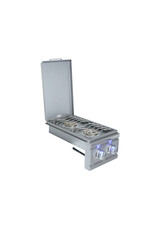 Renaissance Cooking Systems Renaissance Cutlass Pro Double Side Burner W/ Blue LEDs - RDB1EL LP