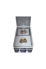 Renaissance Cooking Systems Renaissance Cutlass Pro Double Side Burner W/ Blue LEDs - RDB1EL LP