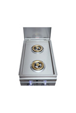 Renaissance Cooking Systems Renaissance Cutlass Pro Double Side Burner W/ Blue LEDs - RDB1EL LP