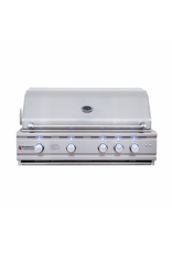 Renaissance Cooking Systems Renaissance 38" Cutlass Pro Grill W/ Rear Burner, Briquette Trays & Blue LEDs - RON38B LP