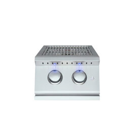 Renaissance Cooking Systems Renaissance Premier Double Side Burner W/ Blue LEDs - RJCSSBL