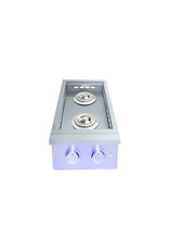 Renaissance Cooking Systems Renaissance Premier Double Side Burner W/ Blue LEDs - RJCSSBL LP