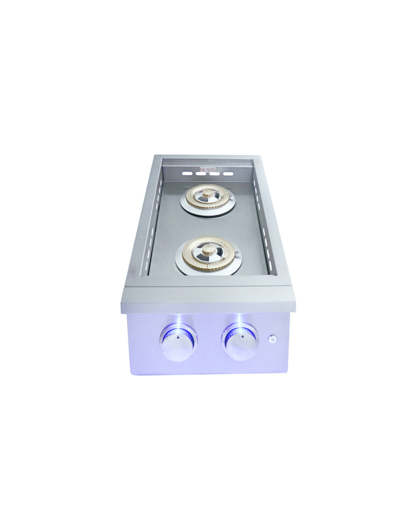 Renaissance Cooking Systems Renaissance Premier Double Side Burner W/ Blue LEDs - RJCSSBL LP