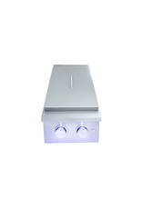 Renaissance Cooking Systems Renaissance Premier Double Side Burner W/ Blue LEDs - RJCSSBL LP