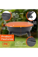 PK Grills PK Grills 17 in. PKGO Hibachi Charcoal Grill Orange - PK200-SHX